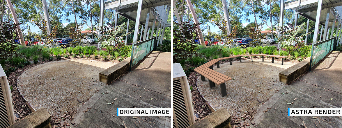 Before and after: Bench seating