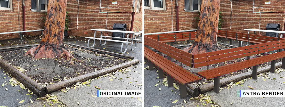 Before and after: Seating