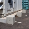 Concrete cube bollards