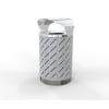 London Bin Covered Top - Stainless Steel - Laser Cut Steel Sides