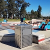 Athens Bin Enclosure - Stainless Steel Laser Cut Open Top