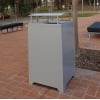 Athens Bin Enclosure - Powder Coated Curved Covered Top