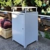 Athens Bin Enclosure - Powder Coated Curved Covered Top