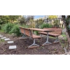 Madrid Setting with Seats - Splay Leg - Enviroslat Walnut