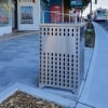 Athens Bin Enclosure - SS Laser Cut Base & SS Sloping Cover