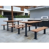 Woodville Setting with Benches - Merbau Hardwood