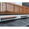 London Bench - Wall Mount - Wood Grain Ali - Western Red Cedar