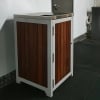 Athens Bin Enclosure -  Timber Slat Base Open Top