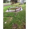 Woodville 180° Angled Bench (Bolt Down) - Merbau Hardwood