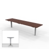 London Flat Bench - Subsurface Mount - Merbau Hardwood
