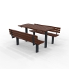 Woodville Setting with Seats - In-Ground - Merbau Hardwood