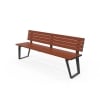 Vienna Seat - Wood Grain Aluminium - Western Red Cedar