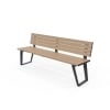 Vienna Seat - Wood Grain Aluminium - Blonde Oak