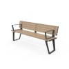 Vienna Seat - Wood Grain Aluminium - Blonde Oak