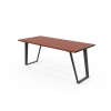 Vienna Table - Wood Grain Aluminium - Western Red Cedar