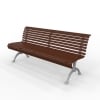 Madrid DDA Seat - Arch Leg - Merbau Hardwood