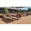 Vienna Setting with Benches - Merbau Hardwood