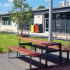 Milan Setting with Benches - Merbau Hardwood