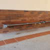 London Bench - Wall Mount - Merbau Hardwood