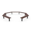 Woodville 270° Angled Bench - Merbau Hardwood (In-Ground)