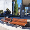 Madrid Seat - Base Plate Leg - Wood Grain Aluminium (Western Red Cedar)Madrid Seat - Base Plate Leg - Wood Grain Aluminium (Western Red Cedar)