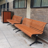 Madrid Seat - Splay Leg - Western Red Cedar (Custom) & Athens Bin Enclosure