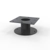 Heavy Duty Gal Pedestal Base – Powder Coated Black