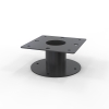 Heavy Duty Gal Pedestal Base – Powder Coated Black