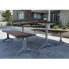 London Setting with Benches – Enviroslat Walnut