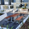 London Setting with Benches – Merbau Hardwood