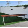 London Bench - Splay Leg - Merbau Hardwood