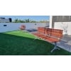 London Seat - Splay Leg - Merbau Hardwood