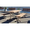 London Setting with Benches – Enviroslat Walnut