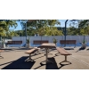 London Setting with Benches – Enviroslat Walnut