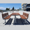 London Setting with Seats – Enviroslat Walnut