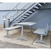 London Setting with Benches – Anodised Aluminium