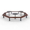 Woodville 360° Angled Bench - Bolt Down with Orbit Tables