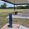 Venice Bottle Refill Station with Dog Bowl - Navy Blue colour