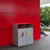 Prague Dual Covered Bin