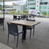 Glasgow Table - Wood Grain Ali - Blonde Oak