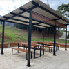 Milan Setting with Benches - Western Red Cedar