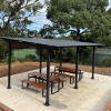 Milan Setting with Benches - Western Red Cedar