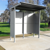 Manchester Bus Shelter - Grey (Solid Panel)