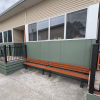 Woodville Seat - Bolt Down - Wood Grain Aluminium - Western Red Cedar