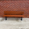 Woodville Seat - Bolt Down - Wood Grain Aluminium - Western Red Cedar