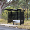 Manchester Bus Shelter - Black (Laser Cut Squares)