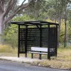 Manchester Bus Shelter - Black (Laser Cut Squares)