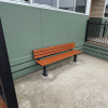 Woodville Seat - Bolt Down - Wood Grain Aluminium - Western Red Cedar