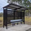 Manchester Bus Shelter - Black (Laser Cut Squares)