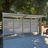 Manchester Bus Shelter - Grey (Laser Cut Circles & Perspex Side Panels)